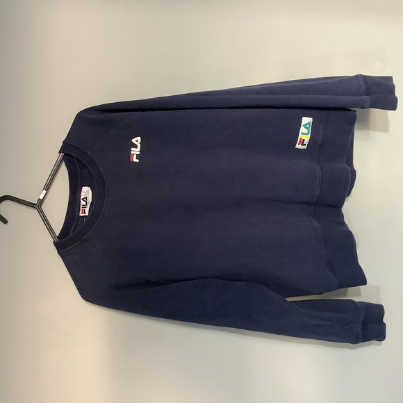 Fila Sweatshirt - Size M - Navy - Cotton - P2P 21” - Picture 5 of 8
